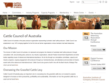 Tablet Screenshot of cattlecouncil.com.au